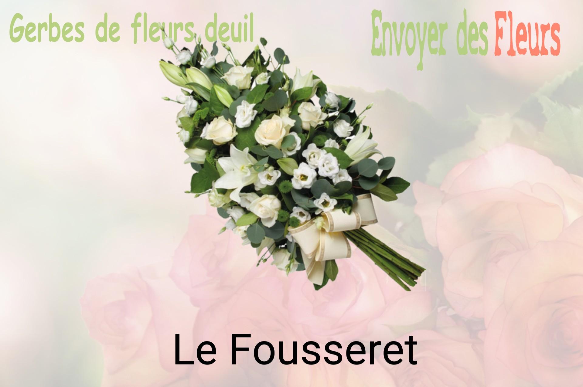 Gerbe de fleurs de deuil livrée à Le Fousseret